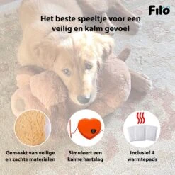 Filo Hondenknuffel Met Hartslag En Warmtebron - Hartslagknuffel Hondenspeelgoed Snuggle Puppy - Knuffel Met Hartslag - Heartbeat Knuffel Hond -Huisdier Verkoop 1200x1200 1818