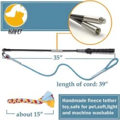 CF Pack - Hond Buitenspeelgoed Actief Behendigheid Touw Dog Flirt Pole Flirtpole Toy Tug Tease Wand Non-Bungee Cord Dog Toy For Fun Obedience Training Extandable Toy Honden Speelgoed Hondenspeelgoed Behendigheidspeelgoed -Huisdier Verkoop 1200x1200 1893