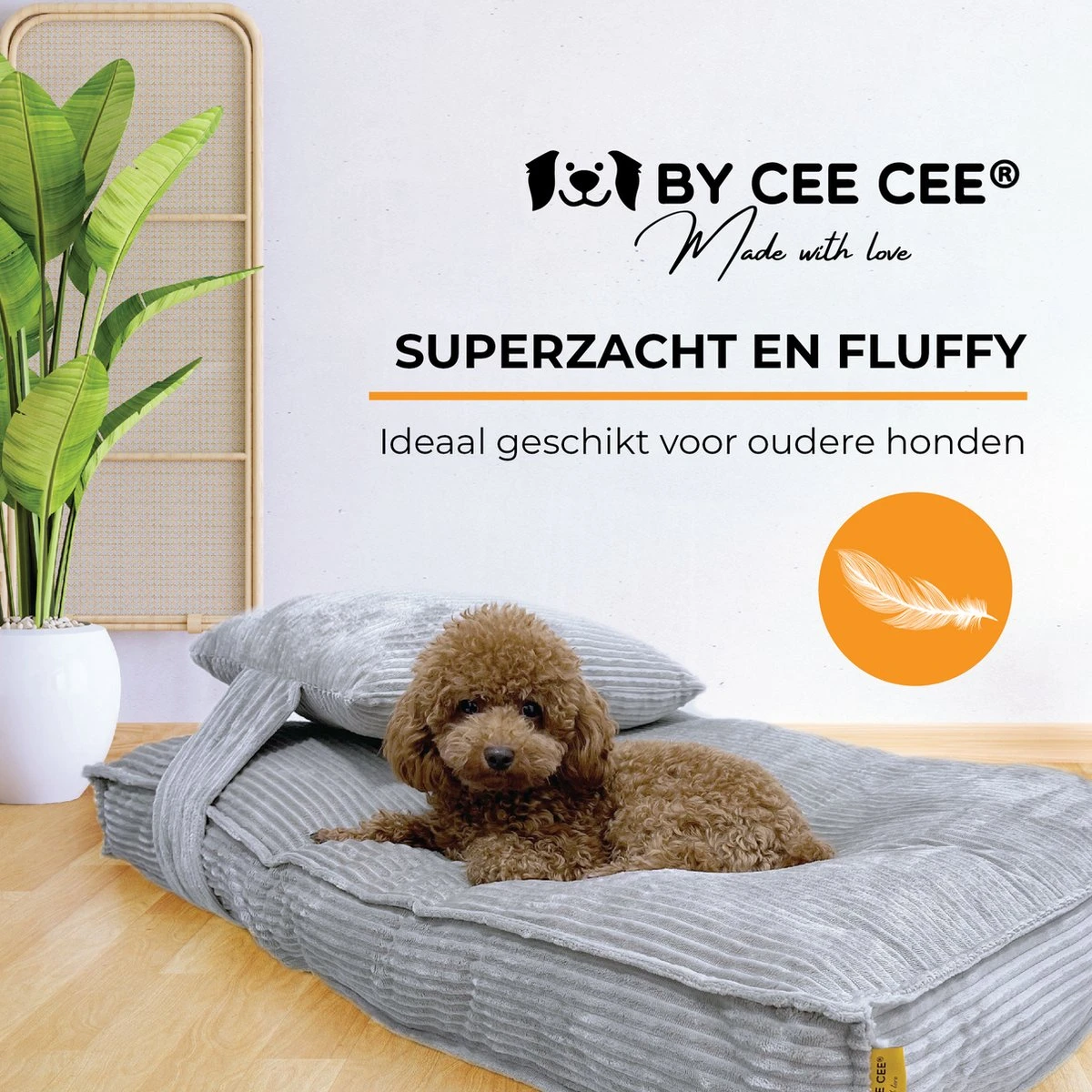 Orthopedisch Hondenkussen Grijs - Hondenmand Ribstof Premium L - Luxe Hondenbed 100x70cm - Grijs Tot 40 KG 6 Orthopedisch Hondenkussen Grijs - Hondenmand Ribstof Premium L - Luxe Hondenbed 100x70cm - Grijs Tot 40 KG - Afbeelding 4