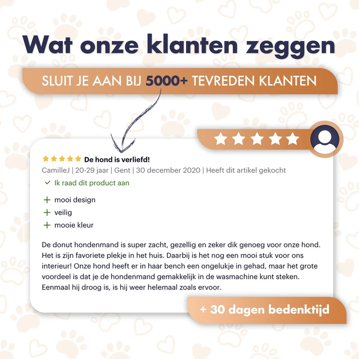 Pet Perfect Donut Hondenmand - 80cm - Fluffy Hondenkussen - Hondenbed - Créme/Bruin 11 Pet Perfect Donut Hondenmand - 80cm - Fluffy Hondenkussen - Hondenbed - Créme/Bruin - Afbeelding 9