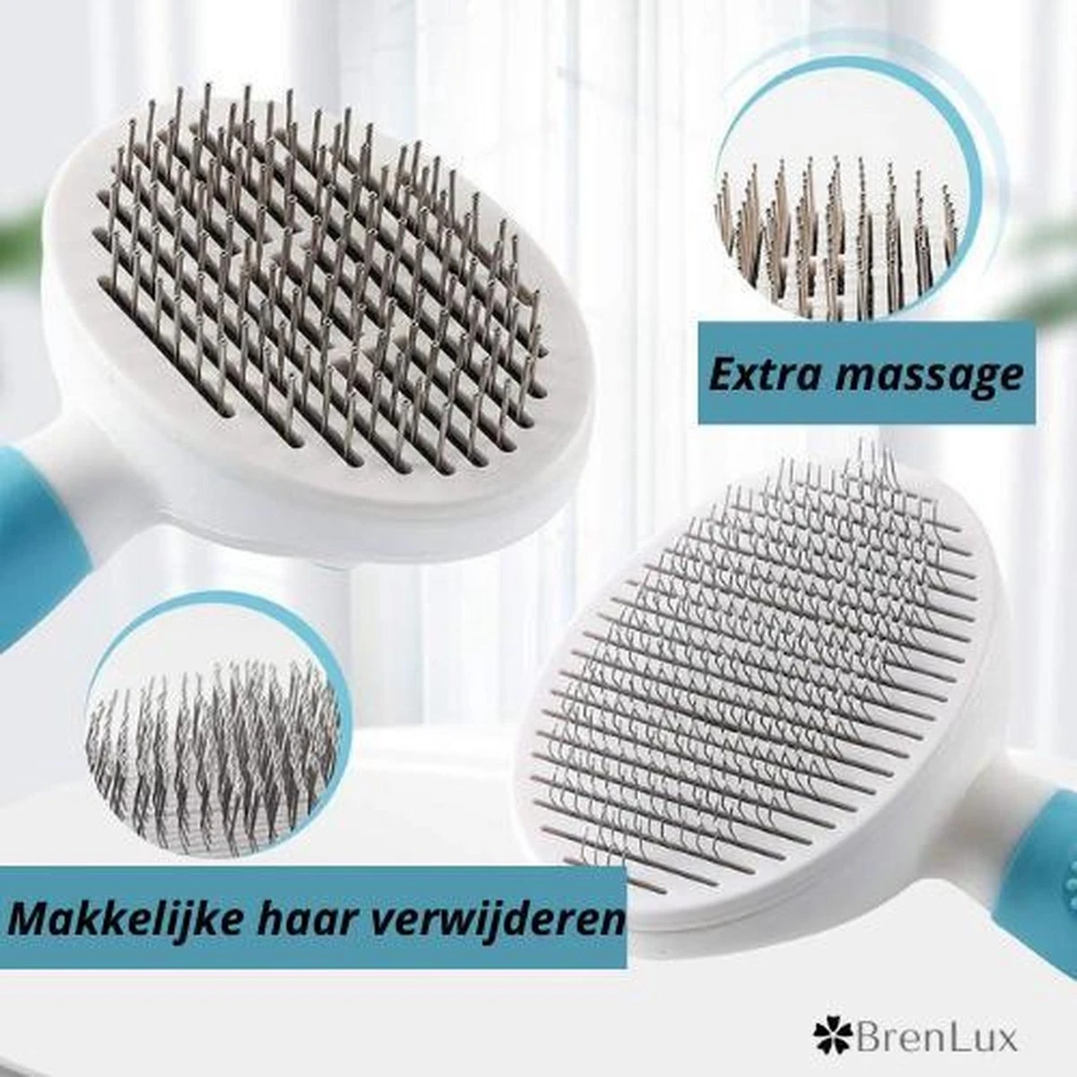 Merkloos Dierenborstel - Haarborstel Huisdieren - Borstel Voor Vacht Huisdier - Borstel Kat - Borstel Hond - Makkelijk Haar Verwijderen Met één Klik - Inclusief Speeltje - Kam Huisdier - Vachtverzorging - Massage 10 Merkloos Dierenborstel - Haarborstel Huisdieren - Borstel Voor Vacht Huisdier - Borstel Kat - Borstel Hond - Makkelijk Haar Verwijderen Met één Klik - Inclusief Speeltje - Kam Huisdier - Vachtverzorging - Massage - Afbeelding 8