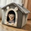 Merkloos Beren Kattenhuis & Hondenhuis - Fluweel - Grijs - Kattenu - 49x39x41 Cm -Huisdier Verkoop 1200x1200 2085