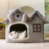 CAT Kattenmand Kattenhuis Maat M - Lekker Slapen Bed Hond Katten Huis Verwijderbare Kussen Ingesloten Pet Bed Voor Kat Kittens Puppy Pet Kat Accessoires -Huisdier Verkoop 1200x1200 2097