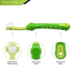 Merkloos Tandenborstel - Voor Huisdieren - Honden - 3 Zijdig - Multi-Hoek - Schoonmaken - Tanden - Slechte Adem - Tandsteen - Tandenborstel - Gezondheid - Blauw -Huisdier Verkoop 1200x1200 2122