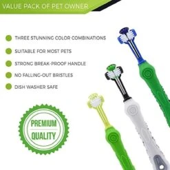 Merkloos Tandenborstel - Voor Huisdieren - Honden - 3 Zijdig - Multi-Hoek - Schoonmaken - Tanden - Slechte Adem - Tandsteen - Tandenborstel - Gezondheid - Blauw -Huisdier Verkoop 1200x1200 2123