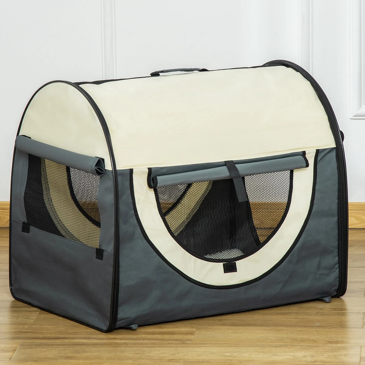 PawHut Hondenbox Inklapbare Hondentransportbox Dier 2 Kleuren 5 Maten 1O-T46O-R3DG-2 7 PawHut Hondenbox Inklapbare Hondentransportbox Dier 2 Kleuren 5 Maten 1O-T46O-R3DG-2 - Afbeelding 5