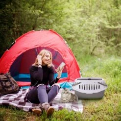 Nobleza 41WSJ - Reisbench - Reismand - Transportbox - 58 X 40 X 42.5 Cm - Grijs -Huisdier Verkoop 1200x1200 2153