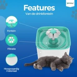 Minaro - Drinkfontein Kat - Drinkfontein Hond & Kat - Inclusief 4 Filters - Kattenfontein - Ultra Stil - Geruisloos - 2.5 Liter - Drinkbak Voor Dieren - Wit & Blauw 12 Minaro - Drinkfontein Kat - Drinkfontein Hond & Kat - Inclusief 4 Filters - Kattenfontein - Ultra Stil - Geruisloos - 2.5 Liter - Drinkbak Voor Dieren - Wit & Blauw -Huisdier Verkoop 1200x1200 22