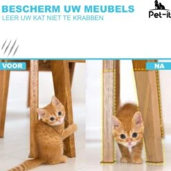 Pet-it | Krab Schade Bescherming Voor Katten En Honden | 6 Stuks | Extra-Grote Beschermers | Voor Bank Meubel Interieur | Transparant -Huisdier Verkoop 1200x1200 2206