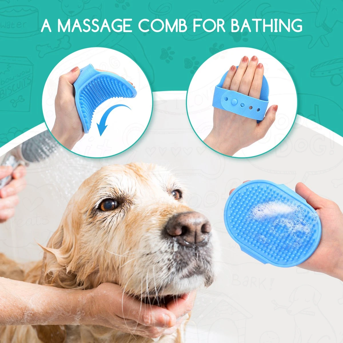 Nobleza 3 Delige Hondenborstel Set – Hondenkam - Kattenkam - Borstels – Dierverzorging - Dierenverzorging - Blauw 4 Nobleza 3 Delige Hondenborstel Set – Hondenkam - Kattenkam - Borstels – Dierverzorging - Dierenverzorging - Blauw - Afbeelding 2