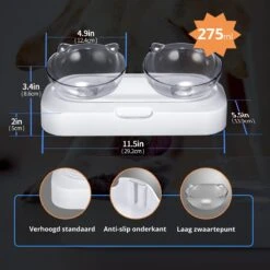 Behave Dubbele Voerbak - Drinkbak - Katten - Verstelbaar - Wit 11 Behave Dubbele Voerbak - Drinkbak - Katten - Verstelbaar - Wit -Huisdier Verkoop 1200x1200 2376