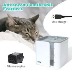 Nobleza USB Drinkfontein Voor Hond/Kat - 2L - Incl. 2 Filters - Wit -Huisdier Verkoop 1200x1200 2381