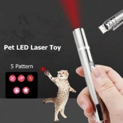 Laserpen - Oplaadbaar Met USB - Rode Laser - RVS Zilver - UV - Zaklamp - LED - Kat - Katten Speeltjes - Kattenspeelgoed - 7 Verschillende Standen -Huisdier Verkoop 1200x1200 2530