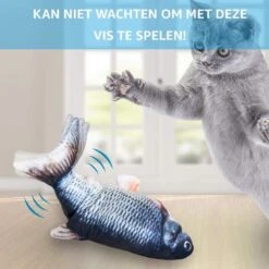 TwinQ Dansende Vis - Bewegende Vis Met Kattenkruid - Kattenspeeltjes - USB Oplaadbaar - Speelgoed Voor Katten - Incl. Kattenlampje -Huisdier Verkoop 1200x1200 2562
