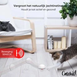 Catchit!® Interactieve Zelfrollende Bal Katten - Kattenspeeltjes - Inclusief USB Kabel En Staartjes - Kattenspeelgoed - Smart - Grijs -Huisdier Verkoop 1200x1200 2582