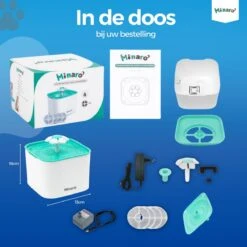 Minaro - Drinkfontein Kat - Drinkfontein Hond & Kat - Inclusief 4 Filters - Kattenfontein - Ultra Stil - Geruisloos - 2.5 Liter - Drinkbak Voor Dieren - Wit & Blauw 17 Minaro - Drinkfontein Kat - Drinkfontein Hond & Kat - Inclusief 4 Filters - Kattenfontein - Ultra Stil - Geruisloos - 2.5 Liter - Drinkbak Voor Dieren - Wit & Blauw -Huisdier Verkoop 1200x1200 26