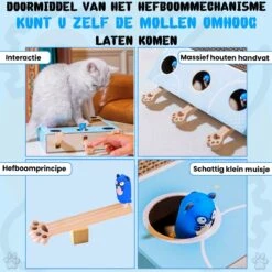 Sla De Mol Kattenspeeltje - Katten Speelgoed - Kattenspeelgoed - Kattenspeeltjes - Kattenspeeltjes Intelligentie - Kattenspeelgoed Intelligentie -Huisdier Verkoop 1200x1200 2634