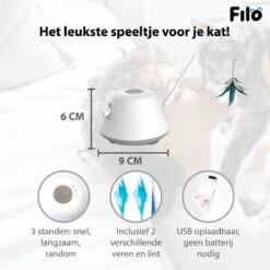 Filo Elektrisch Rijdend Kattenspeelgoed Met Laser - Rijdend Kattenspeeltje - Automatisch Interactief Speelgoed Katten - Kattencadeaus - Elektronisch Speelgoed Kittens - Kat - Kitten - Laserspeelgoed - Kado -Huisdier Verkoop 1200x1200 2643