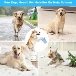 Merkloos Hondenpoot Reiniger - Hondenborstel - Borstel Hond / Kat - Hondenpoten Reiniger - Huisdier Poot Wassen - Borstel - Hondenverzorging - Verzorging Hond - Honden Wassen - Schoonmaak Borstel - Kattenborstel -Huisdier Verkoop 1200x1200 267