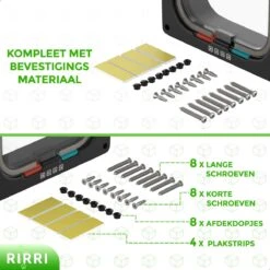 Rirri Kattenluik Met Tunnel - 4 Vergrendelingsstanden - Weersbestendig - Binnen En Buiten - Maat M - Zwart - 19 X 20 Cm -Huisdier Verkoop 1200x1200 2676