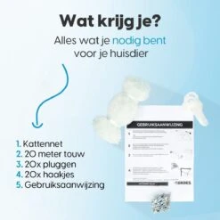 Kattennet - Balkon Net - Katten Gaas - Kattennet Balkon - Transparant - 8x3 M -Huisdier Verkoop 1200x1200 2740