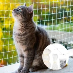 Kattennet Premium - 600 X 300 CM - Kattennet Voor Balkon - Transparant - Balkon Net - Makkelijk Te Monteren 15 Kattennet Premium - 600 X 300 CM - Kattennet Voor Balkon - Transparant - Balkon Net - Makkelijk Te Monteren -Huisdier Verkoop 1200x1200 2744