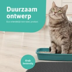 Kattenbakmat - 40 X 50 Cm - Grijs - Uitloopmat Kat - Kattenbakvulling - Opvang Ruimte - Grit Opvanger - Waterdicht - Eco-friendly -Huisdier Verkoop 1200x1200 2770