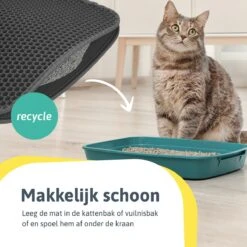 Kattenbakmat - 40 X 50 Cm - Grijs - Uitloopmat Kat - Kattenbakvulling - Opvang Ruimte - Grit Opvanger - Waterdicht - Eco-friendly -Huisdier Verkoop 1200x1200 2771