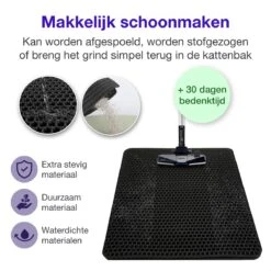 SIMU Lifestyle - Kattenbakmat - Grit Opvanger - Dubbele Laag - Waterdicht - Zwart - 50x40 Cm 14 SIMU Lifestyle - Kattenbakmat - Grit Opvanger - Dubbele Laag - Waterdicht - Zwart - 50x40 Cm -Huisdier Verkoop 1200x1200 2794