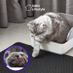 SIMU Lifestyle - Kattenbakmat - Grit Opvanger - Dubbele Laag - Waterdicht - Zwart - 50x40 Cm 18 SIMU Lifestyle - Kattenbakmat - Grit Opvanger - Dubbele Laag - Waterdicht - Zwart - 50x40 Cm -Huisdier Verkoop 1200x1200 2798