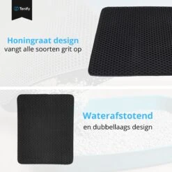 Tenify Kattenbakmat + Extra Kattenbak Schepje - 40 X 50 Cm - Waterdicht - Dubbele Laag - Honingraatstructuur - Uitloopmat - Mat -Huisdier Verkoop 1200x1200 2822