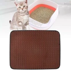 IGOODS - Kattenbakmat Met Filter - 45 X 60 - Waterdicht - Dubbele Laag - Bruin -Huisdier Verkoop 1200x1200 2840