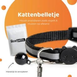 ACE Pets Reflecterende Kattenhalsband Met Veiligheidssluiting – Halsband Kat & Kitten - Met Adreskoker - Kittenhalsband & Kattenbandje Met Belletje - Geschikt Voor Apple Airtag - Zwart 14 ACE Pets Reflecterende Kattenhalsband Met Veiligheidssluiting – Halsband Kat & Kitten - Met Adreskoker - Kittenhalsband & Kattenbandje Met Belletje - Geschikt Voor Apple Airtag - Zwart -Huisdier Verkoop 1200x1200 2911