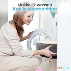 Petville Kattenmand - 50 Cm - Wasbaar - Donut - Waterbestendig - Grijs -Huisdier Verkoop 1200x1200 2971