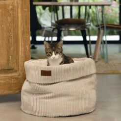Designed By Lotte Kattenmand Ribbed Lichtgrijs 50 X 50 X 35 Cm -Huisdier Verkoop 1200x1200 2979