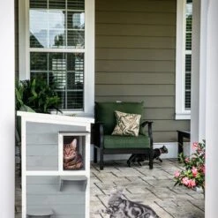 Relaxdays Kattenhuis Buiten - Groot Kattenhok Binnen - Hoog Kattenmeubel Grijs Hout - Tuin 18 Relaxdays Kattenhuis Buiten - Groot Kattenhok Binnen - Hoog Kattenmeubel Grijs Hout - Tuin -Huisdier Verkoop 1200x1200 3001