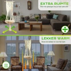 Qoods Kattenhangmat Macramé - Hangende Kattenmand Raam Of Radiator - Kattenbed - Poezenmand 14 Qoods Kattenhangmat Macramé - Hangende Kattenmand Raam Of Radiator - Kattenbed - Poezenmand -Huisdier Verkoop 1200x1200 3036