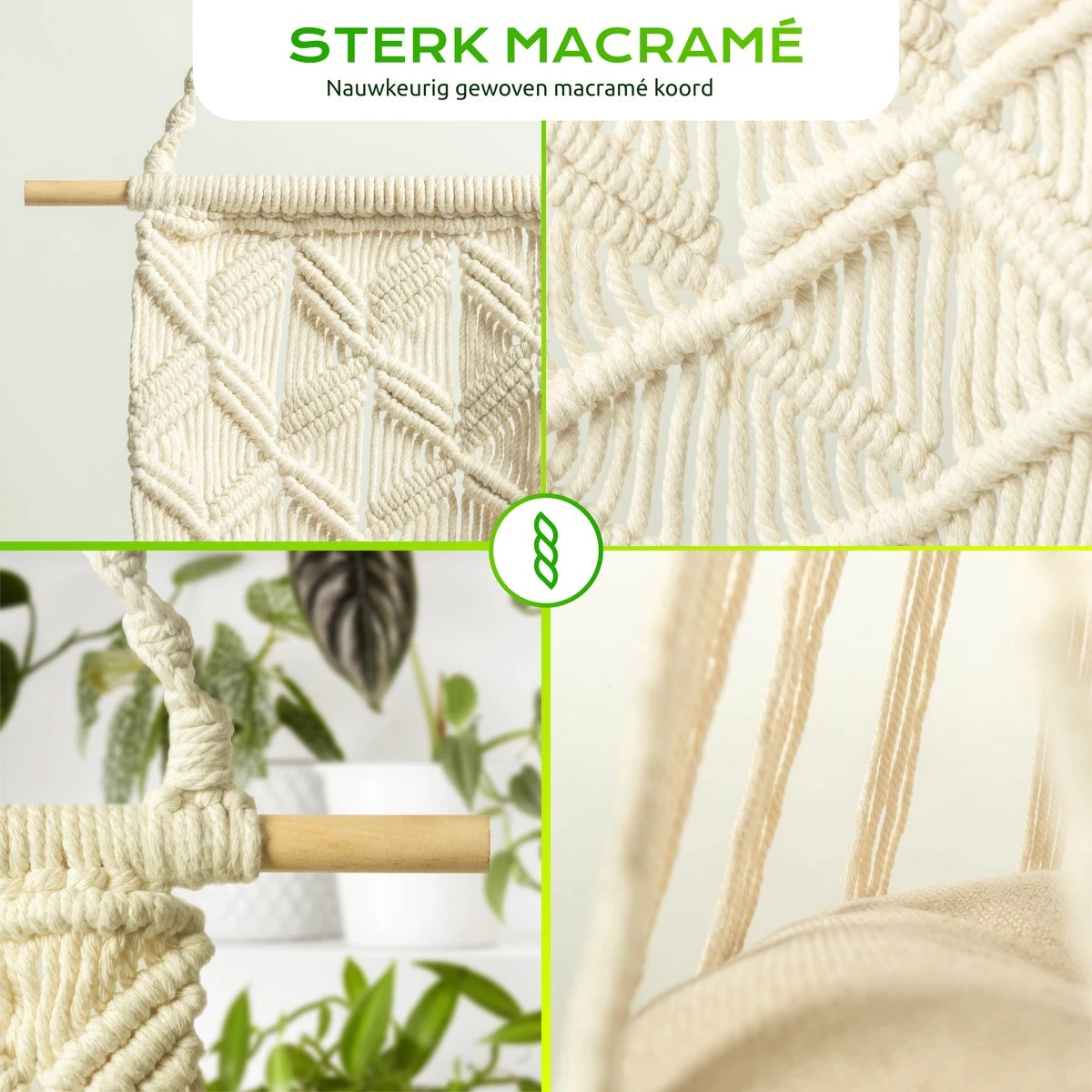 Qoods Kattenhangmat Macramé - Hangende Kattenmand Raam Of Radiator - Kattenbed - Poezenmand 8 Qoods Kattenhangmat Macramé - Hangende Kattenmand Raam Of Radiator - Kattenbed - Poezenmand - Afbeelding 6