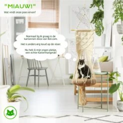 Qoods Kattenhangmat Macramé - Hangende Kattenmand Raam Of Radiator - Kattenbed - Poezenmand 17 Qoods Kattenhangmat Macramé - Hangende Kattenmand Raam Of Radiator - Kattenbed - Poezenmand -Huisdier Verkoop 1200x1200 3039