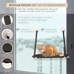TACTIV PETS® Kattenhangmat | Hangmat Kat | Kattenhangmat Raam | Kattenmand -Huisdier Verkoop 1200x1200 3041