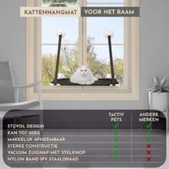 TACTIV PETS® Kattenhangmat | Hangmat Kat | Kattenhangmat Raam | Kattenmand -Huisdier Verkoop 1200x1200 3043