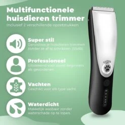Essential Goods Professionele Hondentondeuse – Hondentrimmer - Draadloos – Opzet Kammen – Dik/Dunne Vacht - Honden/Katten - Zwart/Zilver 13 Essential Goods Professionele Hondentondeuse – Hondentrimmer - Draadloos – Opzet Kammen – Dik/Dunne Vacht - Honden/Katten - Zwart/Zilver -Huisdier Verkoop 1200x1200 306
