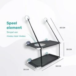 Raamhangmat - Dubbellaags - Met Zuignappen - 20kg Draag Gewicht - Kattenhangmat - Hangmat Kat - Kattenbed - Kattenkussen - Kattenbank - Kattenmand - Raam - Kattenhangmat Raam - Zwart - Radiator -Huisdier Verkoop 1200x1200 3062