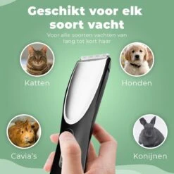 Essential Goods Professionele Hondentondeuse – Hondentrimmer - Draadloos – Opzet Kammen – Dik/Dunne Vacht - Honden/Katten - Zwart/Zilver 15 Essential Goods Professionele Hondentondeuse – Hondentrimmer - Draadloos – Opzet Kammen – Dik/Dunne Vacht - Honden/Katten - Zwart/Zilver -Huisdier Verkoop 1200x1200 307