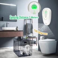 DVL Products Cornmi Kattengeurverwijderaar - Kattenbak Geurverdrijver - Met Ozon & Aromatherapie - Oplaadbaar En Infraroodsensor - Nachtlicht Optie - Duurzaam - Ledverlichting - Honden & Katten Geurverdrijver -Huisdier Verkoop 1200x1200 3088