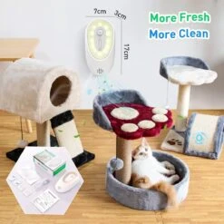 DVL Products Cornmi Kattengeurverwijderaar - Kattenbak Geurverdrijver - Met Ozon & Aromatherapie - Oplaadbaar En Infraroodsensor - Nachtlicht Optie - Duurzaam - Ledverlichting - Honden & Katten Geurverdrijver -Huisdier Verkoop 1200x1200 3089