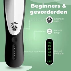Essential Goods Professionele Hondentondeuse – Hondentrimmer - Draadloos – Opzet Kammen – Dik/Dunne Vacht - Honden/Katten - Zwart/Zilver 17 Essential Goods Professionele Hondentondeuse – Hondentrimmer - Draadloos – Opzet Kammen – Dik/Dunne Vacht - Honden/Katten - Zwart/Zilver -Huisdier Verkoop 1200x1200 309