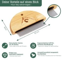 Pfotenolymp® Zachte Borstel & Vlooienkam Voor Katten Set - Kattenborstel I Kattenkam - Luizenkam I Netenkam Voor Katten - Tegen Luizen & Vlooien - Kattenhaarborstel -Huisdier Verkoop 1200x1200 3109