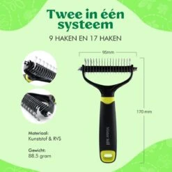 Mister Mill Professionele 2-Zijdige Ondervacht Kam Voor Hond En Kat – Honden/Kattenborstel – Klittenkam – 9,5 Cm. 14 Mister Mill Professionele 2-Zijdige Ondervacht Kam Voor Hond En Kat – Honden/Kattenborstel – Klittenkam – 9,5 Cm. -Huisdier Verkoop 1200x1200 478