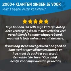 Hoogwaardige 2-Zijdige Hondenkam Hondenborstel Borstel Hond Klittenkam - Ondervacht Kam - Honden Borstel - Honden Kam - Hondenborstel Langharig - Hondenborstel Kortharig - Verwijdert Klitten - Voorkomt Verharing - Blauw - Woodoro -Huisdier Verkoop 1200x1200 535